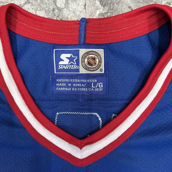 Vintage Wayne Gretzky Starter Jersey Size L New York Rangers 90s Great One #99 - Picture 3 of 5
